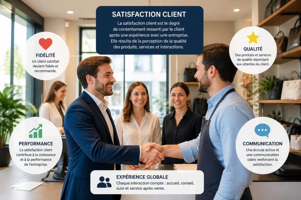 Définition de la satisfaction client et de ses composantes